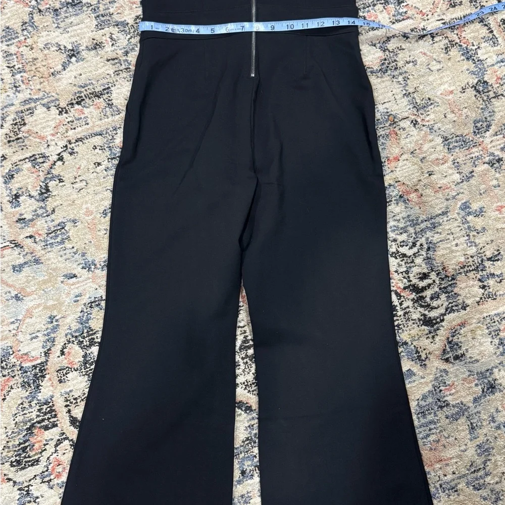 SPANX Perfect Sleeveless Jumpsuit S Petite Classic Black Flare Leg 20383Q NWT’s - Picture 10 of 13